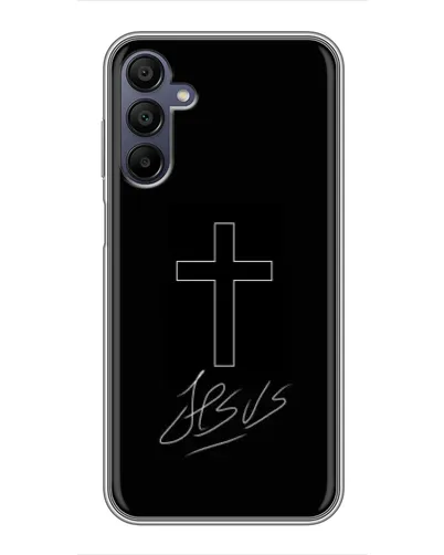 Чехол для Samsung Galaxy A15 (A155) с картинкой «Графический крест Jesus» Чехол для Samsung Galaxy A15 (A155) с картинкой «Графический крест Jesus»