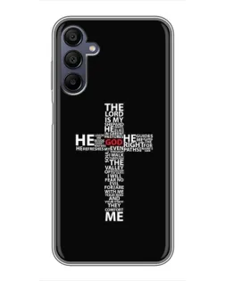 Чехол для Samsung Galaxy A15 (A155) с картинкой «Текстовый крест» Чехол для Samsung Galaxy A15 (A155) с картинкой «Текстовый крест»