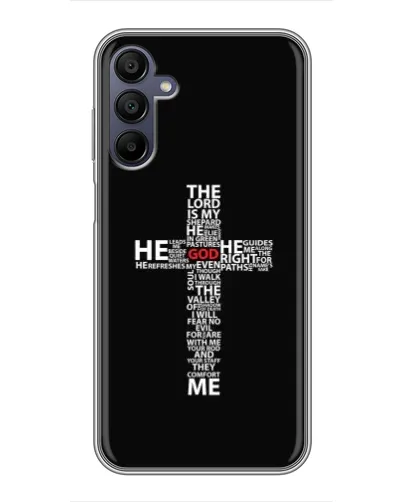 Чехол для Samsung Galaxy A15 (A155) с картинкой «Текстовый крест» Чехол для Samsung Galaxy A15 (A155) с картинкой «Текстовый крест»