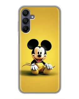 Чехол для Samsung Galaxy A15 (A155) с картинкой «Микки на желтом»