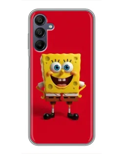 Чехол для Samsung Galaxy A15 (A155) с картинкой «Спанч Боб на красном»