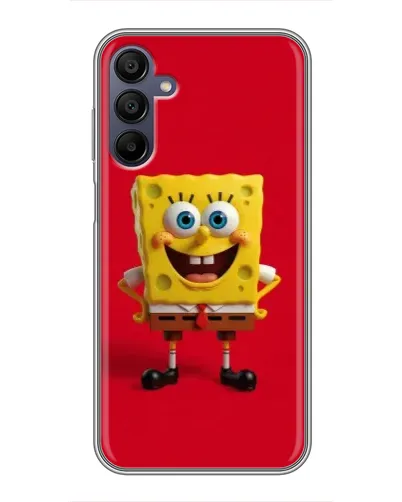 Чехол для Samsung Galaxy A15 (A155) с картинкой «Спанч Боб на красном»