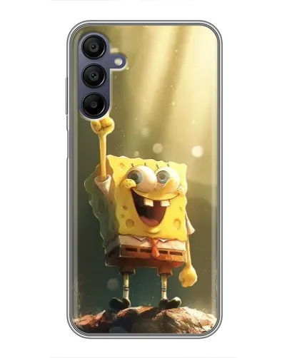 Чехол для Samsung Galaxy A15 (A155) с картинкой «Сияющий Спанч Боб»