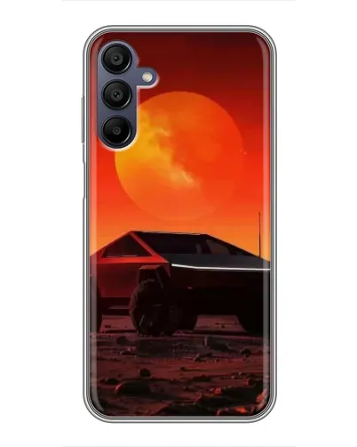 Чехол для Samsung Galaxy A15 (A155) с картинкой «Cybertruck на Марсе»
