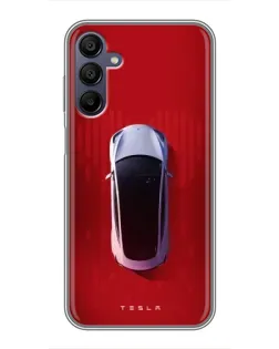 Чехол для Samsung Galaxy A15 (A155) с картинкой «Tesla Top View»