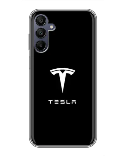 Чехол для Samsung Galaxy A15 (A155) с картинкой «Tesla White Logo»