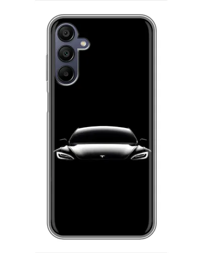 Чехол для Samsung Galaxy A15 (A155) с картинкой «Фары Tesla Night»