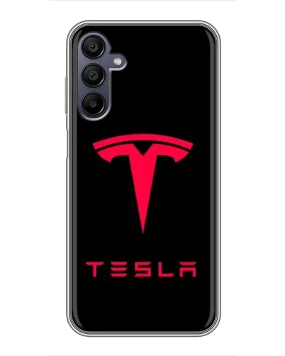 Чехол для Samsung Galaxy A15 (A155) с картинкой «Tesla Red Logo»