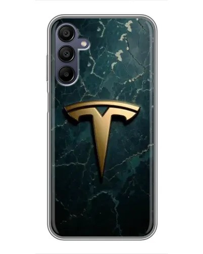 Чехол для Samsung Galaxy A15 (A155) с картинкой «Мраморная Tesla Gold»