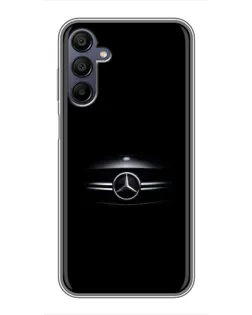 Чехол для Samsung Galaxy A15 (A155) с картинкой «Mercedes — абстрактные линии»