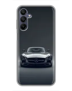 Чехол для Samsung Galaxy A15 (A155) с картинкой «Mercedes на черном»