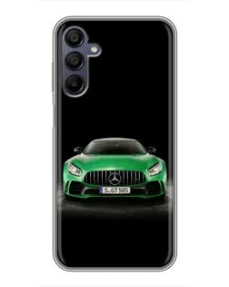 Чехол для Samsung Galaxy A15 (A155) с картинкой «Mercedes — неоновый лого»