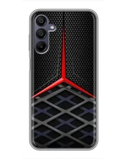 Чехол для Samsung Galaxy A15 (A155) с картинкой «Mercedes Carbon Grid»