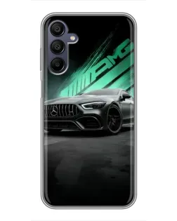Чехол для Samsung Galaxy A15 (A155) с картинкой «Темный Mercedes AMG»