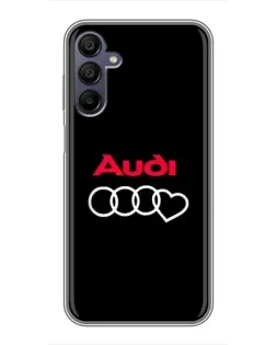 Чехол для Samsung Galaxy A15 (A155) с картинкой «Логотип Audi Heart»