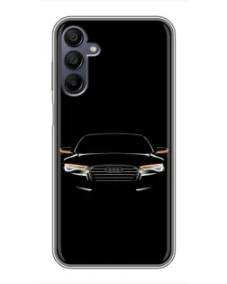 Чехол для Samsung Galaxy A15 (A155) с картинкой «Audi — ночной контур»