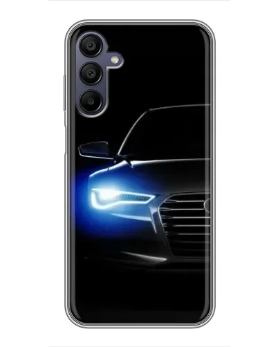 Чехол для Samsung Galaxy A15 (A155) с картинкой «Неоновый взгляд Audi»