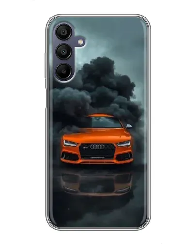 Чехол для Samsung Galaxy A15 (A155) с картинкой «Audi в облаках дыма»