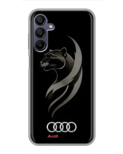 Чехол для Samsung Galaxy A15 (A155) с картинкой «Графика — пантера и Audi»