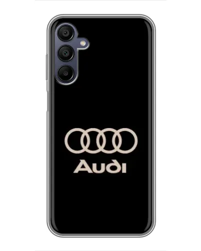 Чехол для Samsung Galaxy A15 (A155) с картинкой «Audi — золотой логотип»