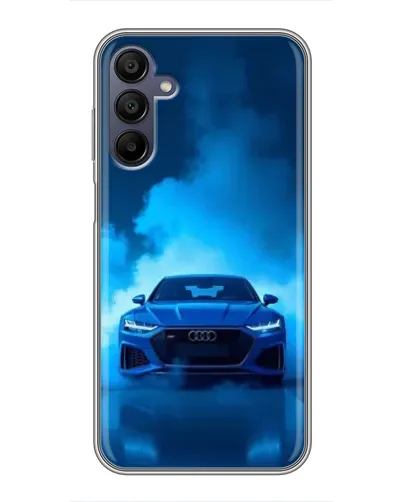 Чехол для Samsung Galaxy A15 (A155) с картинкой «Audi — голубая энергия»