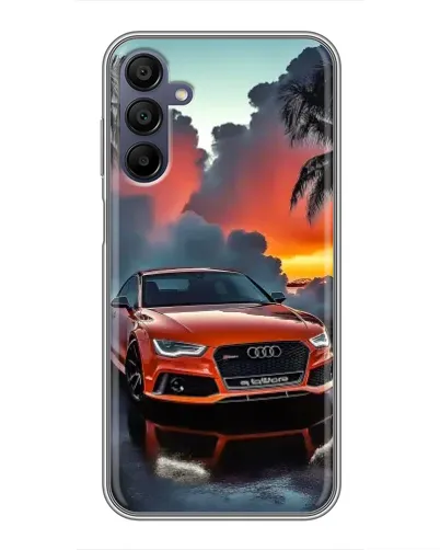 Чехол для Samsung Galaxy A15 (A155) с картинкой «Audi — закат»
