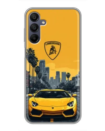 Чехол для Samsung Galaxy A15 (A155) с картинкой «Желтый Lamborghini город» Чехол для Samsung Galaxy A15 (A155) с картинкой «Желтый Lamborghini город»