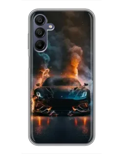 Чехол для Samsung Galaxy A15 (A155) с картинкой «Lamborghini дымная эстетика»