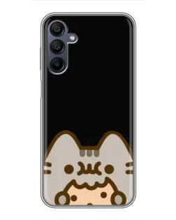 Чехол для Samsung Galaxy A15 (A155) с картинкой «Пушин на черном»