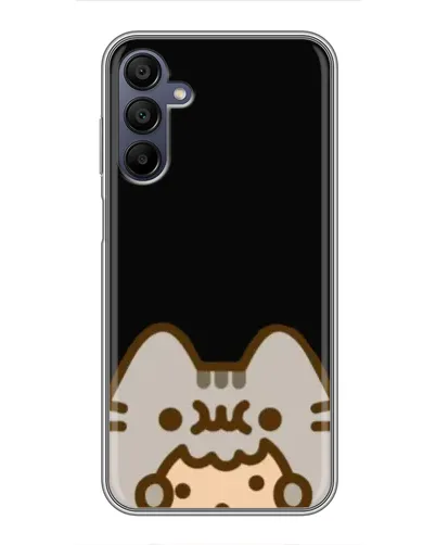 Чехол для Samsung Galaxy A15 (A155) с картинкой «Пушин на черном»