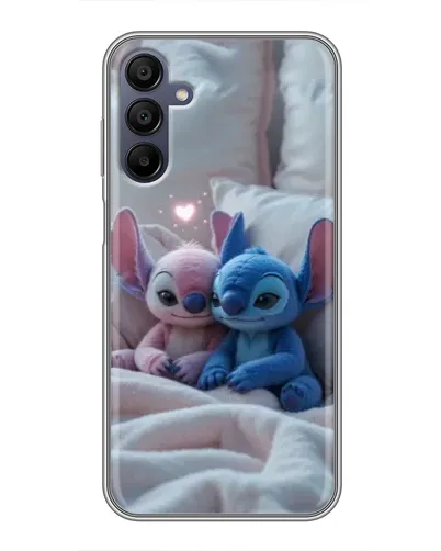 Чехол для Samsung Galaxy A15 (A155) с картинкой «Плюшевые Стич Ангел»
