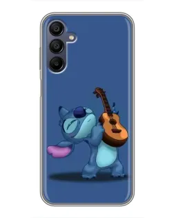 Чехол для Samsung Galaxy A15 (A155) с картинкой «Стич с укулеле»
