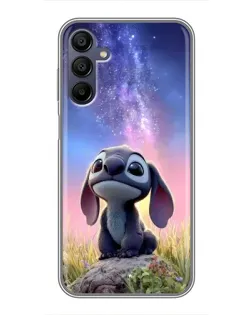 Чехол для Samsung Galaxy A15 (A155) с картинкой «Стич на рассвете»
