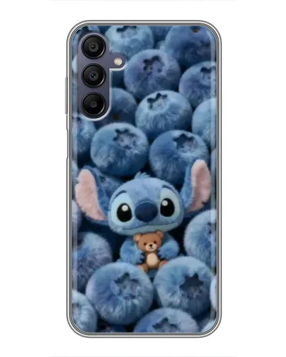 Чехол для Samsung Galaxy A15 (A155) с картинкой «Стич и голубика»