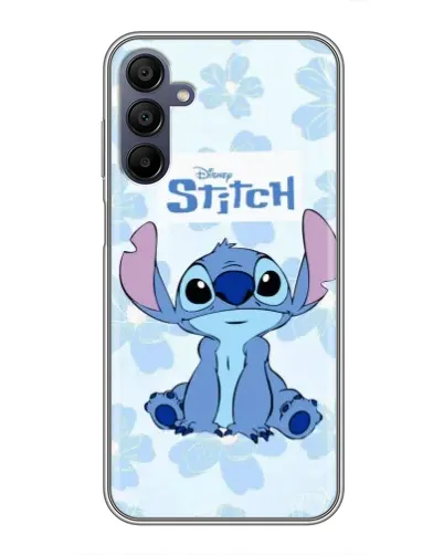 Чехол для Samsung Galaxy A15 (A155) с картинкой «Stitch среди цветов»