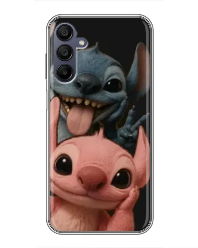 Чехол для Samsung Galaxy A15 (A155) с картинкой «Стич и Ангел»