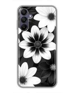 Чехол для Samsung Galaxy A15 (A155) с картинкой «Монохромные астры» Чехол для Samsung Galaxy A15 (A155) с картинкой «Монохромные астры»