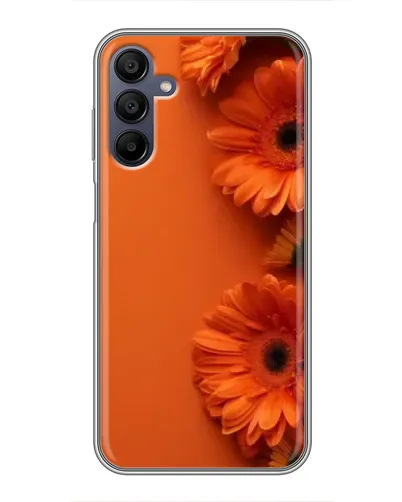 Чехол для Samsung Galaxy A15 (A155) с картинкой «Оранжевые герберы»