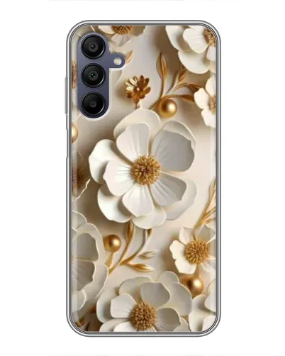 Чехол для Samsung Galaxy A15 (A155) с картинкой «Белие бумажние  цвети»