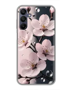 Чехол для Samsung Galaxy A15 (A155) с картинкой «Нежная сакура и капли» Чехол для Samsung Galaxy A15 (A155) с картинкой «Нежная сакура и капли»