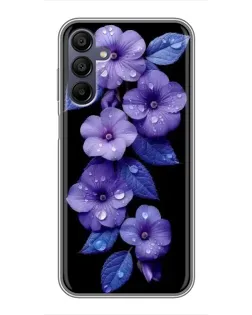 Чохол для Samsung Galaxy A15 (A155) з картинкою «Фіолетові квіти з росою» Чохол для Samsung Galaxy A15 (A155) з картинкою «Фіолетові квіти з росою»