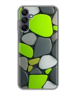 Чехол для Samsung Galaxy A15 (A155) с картинкой «Яркая неоновая галька»