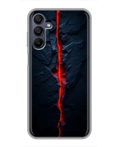 Чехол для Samsung Galaxy A15 (A155) с картинкой «Kрасная лавовая трещина»