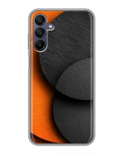 Чехол для Samsung Galaxy A15 (A155) с картинкой «Геометрия оранжевых кругов»