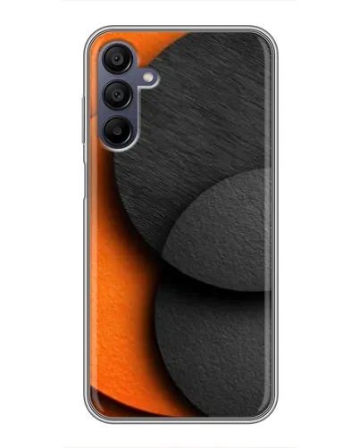 Чехол для Samsung Galaxy A15 (A155) с картинкой «Геометрия оранжевых кругов»
