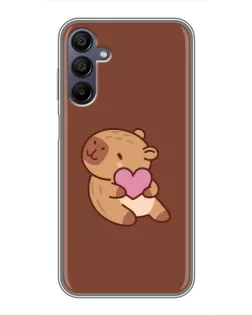 Чехол для Samsung Galaxy A15 (A155) с картинкой «Капибара с сердцем» Чехол для Samsung Galaxy A15 (A155) с картинкой «Капибара с сердцем»