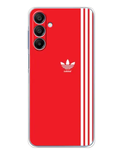 Чохол для Samsung Galaxy A16 5G з картинкою «Червоний мінімалізм Adidas»