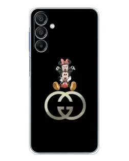 Чохол для Samsung Galaxy A16 5G з картинкою «Мінні Маус на лого»