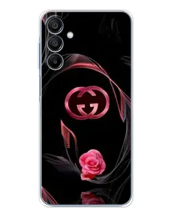 Чохол для Samsung Galaxy A16 5G з картинкою «Gucci — неонова троянда»