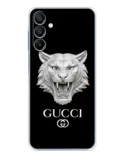 Чехол для Samsung Galaxy A16 5G с картинкой «Gucci — серебряный лев»